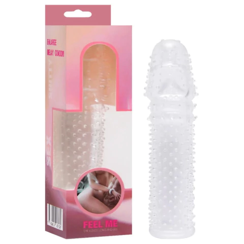 Capa Peniana Com Veias Transparente 15Cm