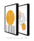 Conjunto 2 Quadros Decorativos Sol e Crisântemo - loja online