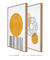 Conjunto 2 Quadros Decorativos Sol e Crisântemo