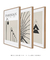 Conjunto de 3 Quadros Decorativos: Parisian, O Guarda-Chuva e Linhas Triangulares - comprar online