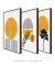 Conjunto de quadro decorativo o sol na internet