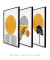 Imagem do Conjunto de quadro decorativo o sol
