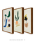 Conjunto de quadros decorativos abstratos e modernos