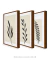 Conjunto de quadros pequenos para sala modernos floral - comprar online