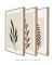 Conjunto de quadros pequenos para sala modernos floral - comprar online
