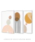 kit 3 quadros para sala minimalista - comprar online