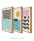 Imagem do Kit com 3 Quadros Decorativos Abstratos – Arte Colorida para Quarto Moderno
