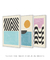 Imagem do Kit com 3 Quadros Decorativos Abstratos – Arte Colorida para Quarto Moderno
