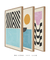 Kit com 3 Quadros Decorativos Abstratos – Arte Colorida para Quarto Moderno - loja online
