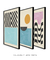 Kit com 3 Quadros Decorativos Abstratos – Arte Colorida para Quarto Moderno na internet