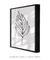 Quadro decorativo folha em linhas II - loja online