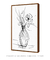Quadro decorativo jarro de flores em linhas - loja online