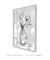 Imagem do Quadro decorativo jarro de flores em linhas
