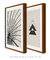 Quadro decorativo linhas triangular e guarda chuva - comprar online