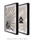 Quadro decorativo linhas triangular e guarda chuva