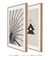 Quadro decorativo linhas triangular e guarda chuva