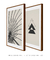 Quadro decorativo linhas triangular e guarda chuva na internet