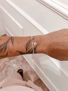 Pulseira bolinhas com olho grego