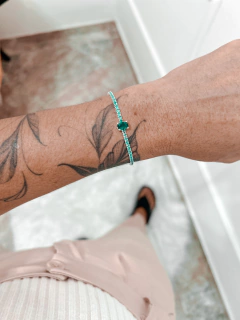 Pulseira Riviera verde turmalina