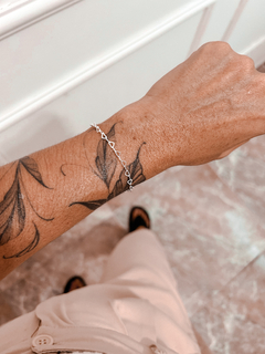 Pulseira elos de coração vazado - comprar online