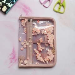 ORGANIZADOR IBIZA A5 TRANSPARENTE ROSA - comprar online