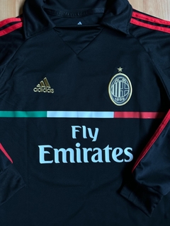 Camiseta Negra de Milan 2011 Manga Larga (Robinho) en internet