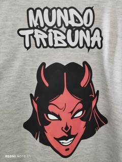 Remera Gris Cara de Diablo - comprar online