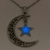 Dije Media Luna con Estrella Brilla Oscuridad en internet