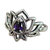 Anillo en Plata 925 Flor de Loto con Zirconia Cúbica
