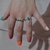 Anillo Cintillo Nudo de Bruja en Plata 925 con Zirconia Cúbica - Amarrarte