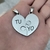 Dije Corazón Rompecabezas combinable Tu y Yo o Grabado Personalizado - Amarrarte