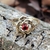 Anillo Rosa en Flor con Zirconia Alpaca / Bronce en internet