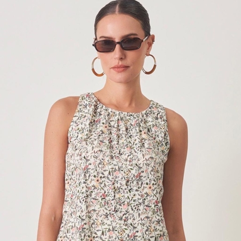 Blusa basic milos estampado