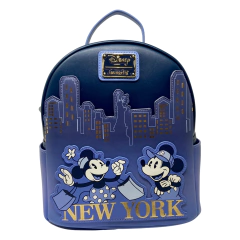 Loungefly Mickey Y Minnie Mouse New York Mini Backpack - tienda en línea