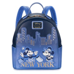 Loungefly Mickey Y Minnie Mouse New York Mini Backpack