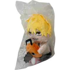 Chainsaw Man Peluche Abrazador Hugtto Denji Con Pochita 15cm