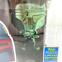 Star Wars Boba Fett Green Chrome Funko Pop #297 SDCC