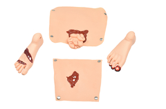 SD-4000/KT - KIT TRAUMA E FERIDAS EM 16 PEÇAS - Mix Anatomy - Simuladores e Modelos Anatômicos