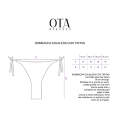 Bombacha Colaless con Tiritas Flora - tienda online