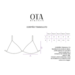 Imagen de Corpiño Triangulito Cedrón
