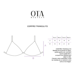 Corpiño Triangulito Flora - tienda online