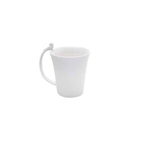 CANECA PORCELANA BIRDS BRANCO 300ml