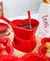 APARELHO FONDUE VERMELHO CORACAO 500ml GANHA 2 GARFINHOS - Bitencourt Decor