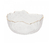 BOWL CRISTAL CHUMBO MARTELADO C/ BORDA DOURADA 13x10CM - comprar online