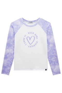 Blusa menina praia com proteção UV 50+ - loja online
