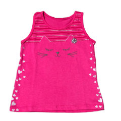 Imagem do Blusa infantil menina em malha gatinho