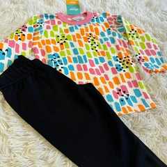 Calça e casaco de moletom com felpo - Elian - Zig Zag Kids