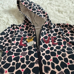 Calça e casaco de moletom com capuz e felpo - Elian - comprar online