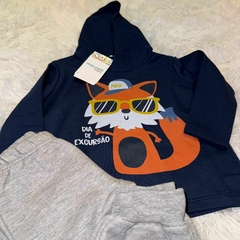 Conjunto casaco e calça de moletom com felpo Malwee Kids - loja online