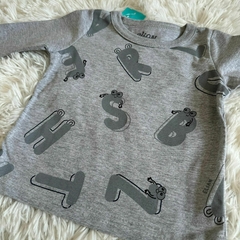 Conjunto blusa manga longa e calça de moletom sem felpo Elian